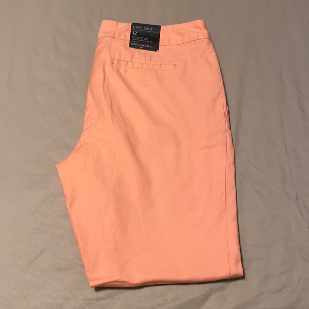 Banana Republic Hampton Fit Peach Cropped Pants
